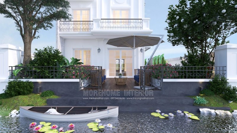 Thiết kế nội thất biệt thự hiện đại đẹp tại Vinhomes Riverside Thiết kế nội thất biệt thự Vinhomes Riverside Long Biên Hà Nội