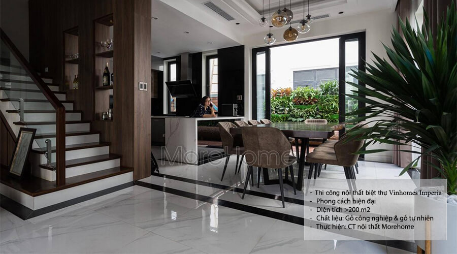 MoreHome là thương hiệu chuyên thiết kế và thi công nội thất biệt thự hiện đại tại Hà Nội, HP, Đà Nẵng, tphcm Thi công nội thất biệt thự